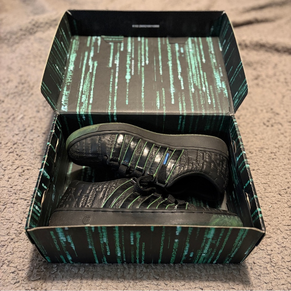 Black and Green Men's Sneakers K-SWISS Matrix
